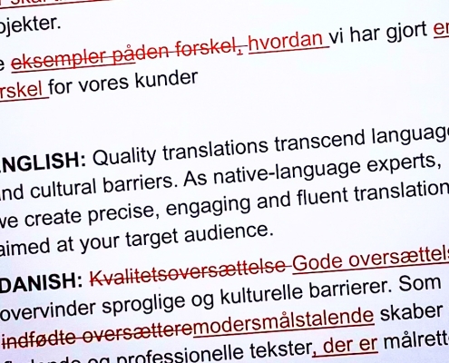 Proofreading example